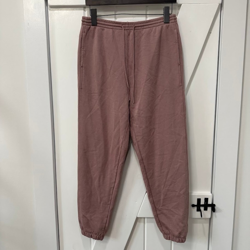 Vince Womens Sweatpants Size S Essential Joggers Mauve Pink 100% Cotton Lounge